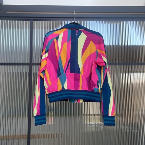 NEW Tek Gear X Barbara Clarke Ruiz Pink Abstract Tracksuit Jacket - Picture 3 of 7